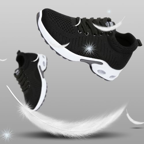 Image of Padgene Womens Sneakers Air Cushion Running Shoes Lightweight Tennis Walking Shoes Mesh Breathable Gym Work Fashion Sneakers Athletic Comfortable Casual
