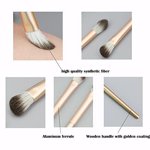 Vôsaidi Beauty Eye Makeup Brushes Eyeshadow Makeup Brushes Set Professional Eyeshadow Brush With Soft Synthetic Hairs & Wood Handle For Eyeshadow Eye Makeup #TOP4