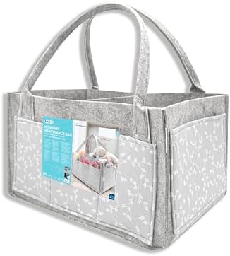BABYJEM KEÇE ANNE BEBEK BAKIM ÇANTASI GRİ ÇİÇEK - Görsel 4