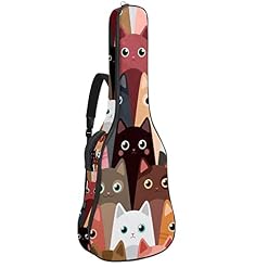 Hondank Housse de transport étanche pour guitare avec bandoulière réglable Motif pattes de chat, Multicolore 08, 42.9×16… - Les Beatles, Paul McCartney, John Lennon, RIngo Starr, George Harrison