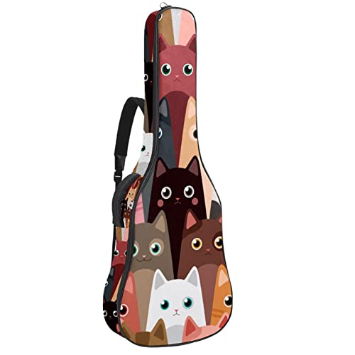 Hondank Housse de transport étanche pour guitare avec bandoulière réglable Motif pattes de chat, Multicolore 08, 42.9×16… - Les Beatles, Paul McCartney, John Lennon, RIngo Starr, George Harrison Hondank Housse de transport étanche pour guitare avec bandoulière réglable Motif pattes de chat, Multicolore 08, 42.9x16…