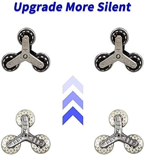 Zusammenklappbarer Treppensteiger-Einkaufstrolley mit 6 Rädern, abnehmbare Tasche, verstellbare Schnur, 2 zusätzliche Taschen, 50 kg Kapazität, 45 l, leichter Einkaufswagen – Bild 7