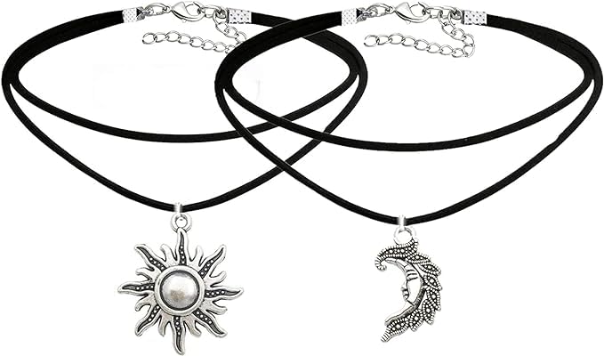 See full amazon price history chart for El Regalo 2PCs Crescent Sun Moon Choker Necklace- Double Layers Retro Gothic Choker Sun Moon Charm Choker for Teen Girls Women El Regalo 2PCs Crescent Sun Moon Choker Necklace- Double Layers Retro Gothic Choker Sun Moon Charm Choker for Teen Girls Women (B0D2J6NZRQ) Amazon Price History, Amazon Price Tracker