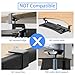 suptek Keyboard Tray Under Desk Pull Out with C Clamp Mount, Computer Keyboard & Mouse Tray, 25.6 (30 Including Clamps) x 11.8 inch Slide-Out Platform Computer Drawer for Typing, Black, DSF1