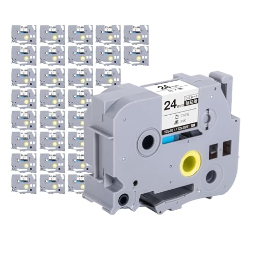 �u���U�[�p �s�[�^�b�` ���~�l�[�g�e�[�v TZe-S251 TZe-S251 24mm ���e�[�v ������ ���S�� 30�Z�b�g �݊����x�� �e�[�v�J�[�g���b�W �e�[�v�J�Z�b�g TZe �e�[�v PT-9700PC PT-9800PCN PT-P900W PT