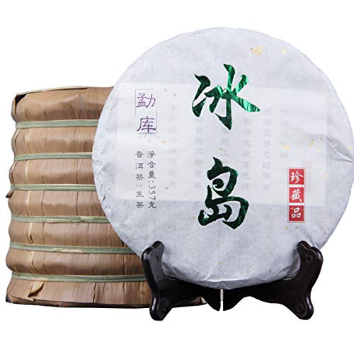 Chinesischer Tee 357g(0.787LB)Blattgold Alte Bäume Roher Pu'er Tee MengKu BingDao Alter Puer Tee Grüner Tee Drachensäule Bambusrohr Tee Gesunder Puerh Tee Cover