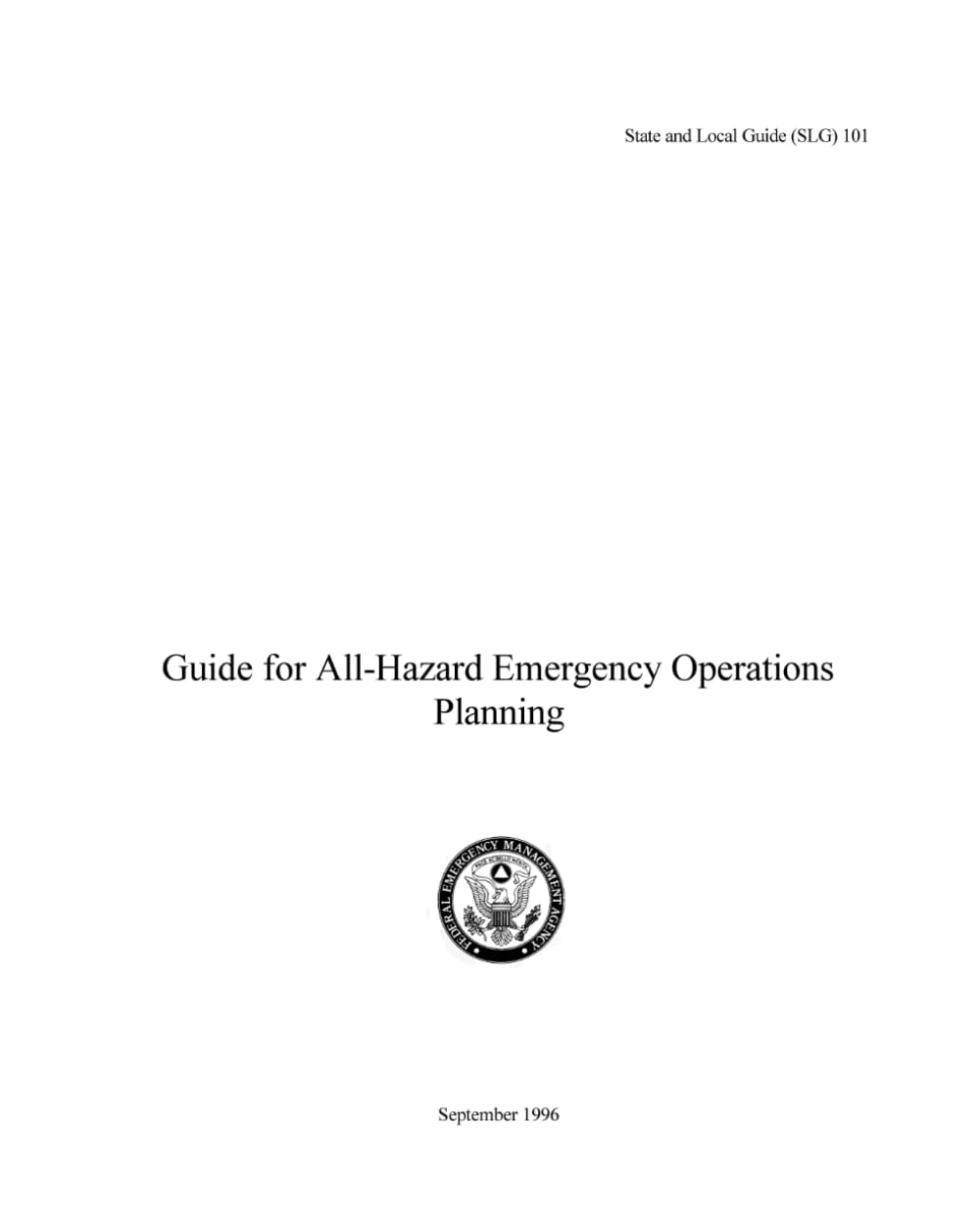 Guide for All-Hazard Emergency Operations Planning September