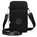 Handytasche zum Umhängen Damen, Geldbörse Damen Brieftasche Kleine Umhängetasche Brieftasche Crossbody Schultertasche mit Kartenfächer Verstellbar Abnehmbar Schultergurt für Handy unter 6, 7 Zoll