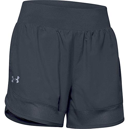 Under Armour Women's UA Locker Woven Training Short (Large, Stealth Gray)