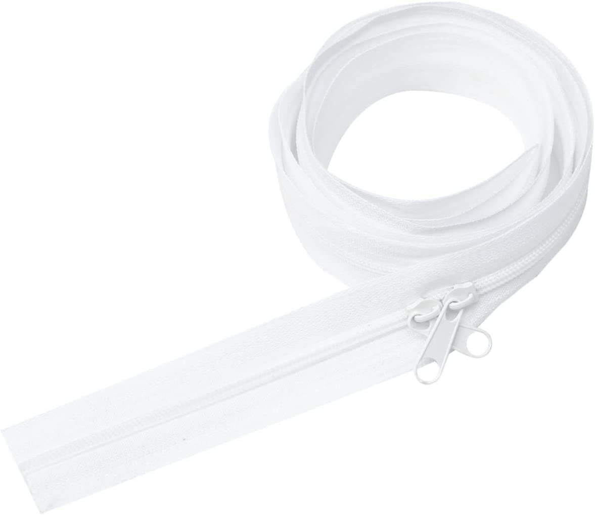 Tiradores de cremallera, cremallera, tirador de cremallera, tirador de repuesto, cremallera de metal, cremallera de extremo cerrado, cremalleras de bobina, 30 piezas de edredón de metal blanco for equ
