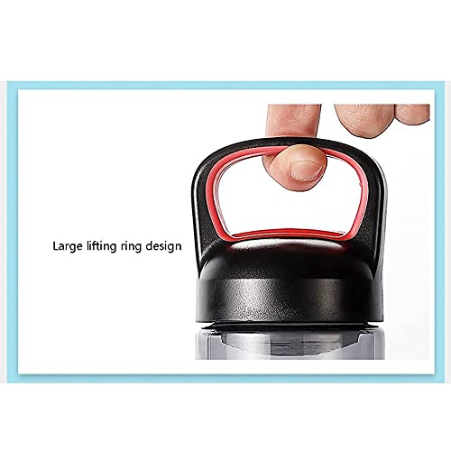 Waterfles Sportfles Grote Waterfles 700 ml / 23 OZ Wide-Mond Water Flessen met Handvat voor Wandelen Travel Outdoor Flessen Fles (Kleur: Zwart) - Image 5