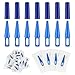 TrelaCo 30 Sets Catheter Plugs Tube Tip Protector Cap Individually Package Catheter Adapter Catheter Supplies, Blue