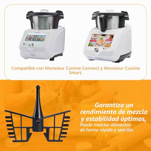 Miniatura 7 de Payfully Monsieur Cuisine Monsieur Cuisine - Batidor De Varillas Con Mariposa, Accesorio Para Mezclar Monsieur Cuisine Connect Y Smart