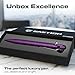 BASTION Aluminum Bolt Action HyperBolt Pen - CNC Machined Lightweight EDC Writing Tool, Refillable, Premium Gift Pen for Women & Professionals - Purple Slim