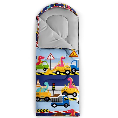 Image of QOOMO Axolotl Cute Camping Sleeping Bags,3 Season Warm & Cool Weather,Lightweight,Waterproof Sleeping Bags for Adults & Kids,Traveling,and Outdoors