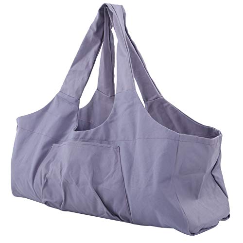 Bolsa de Ioga Oversized Respirável Tote Lona Leve com Compartimentos Grande e Frontal Fitness Multifuncional