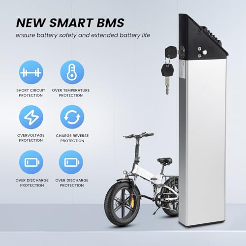Image of 48V 10.4Ah 500Wh Folding Ebike Battery Replacement for LECTRIC XP Step-Thru 3.0 Hitway BK20 Gotrax F2 R2 Lithium Ion Battery (48V10.4Ah - Step Thru 3.0)
