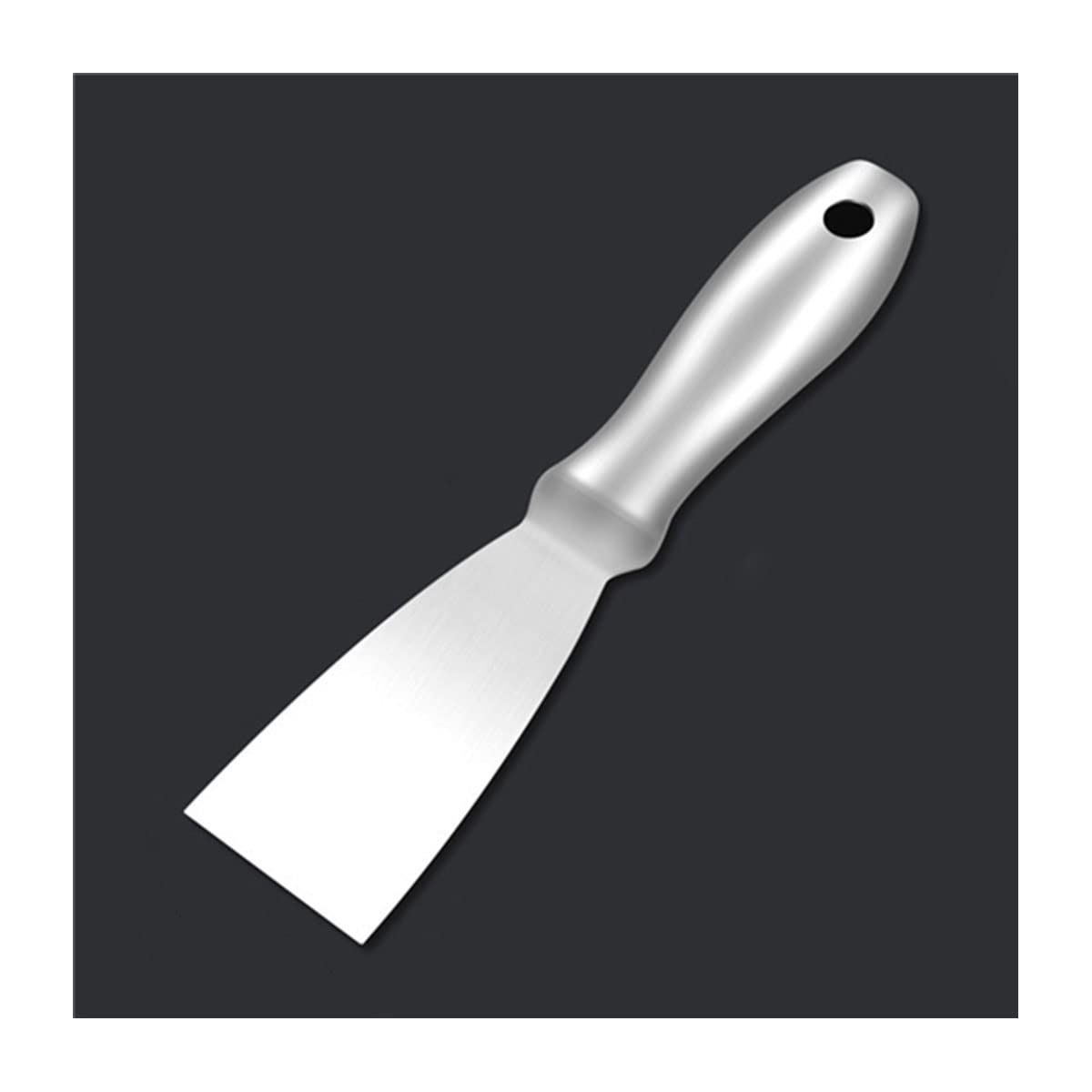 Cuchillo raspador de masilla, cuchillo for masilla de acero inoxidable, herramienta raspadora de metal for paneles de yeso, masilla, calcomanías, papel tapiz, hornear, masilla, parchar y pintar, 8 pul