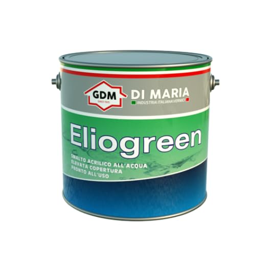 GDM Smalto all'Acqua opaco, Dekortè (2 Litri, Bianco Ghiaccio)