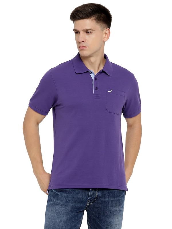 Image of AMERICAN CREW Polo Collar T-Shirt for Men with Pocket