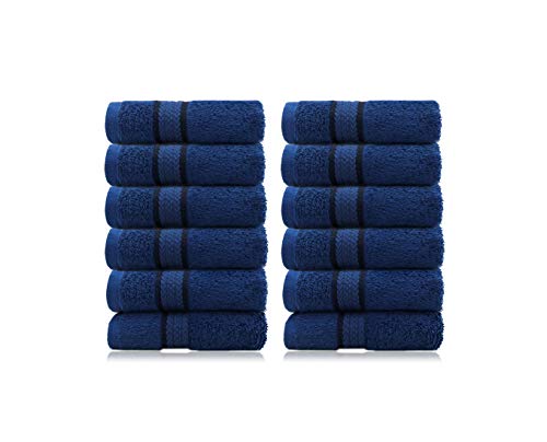 COTTON CRAFT - 12 Pack - Ultra Soft Extra Large Wash Cloths 12x12