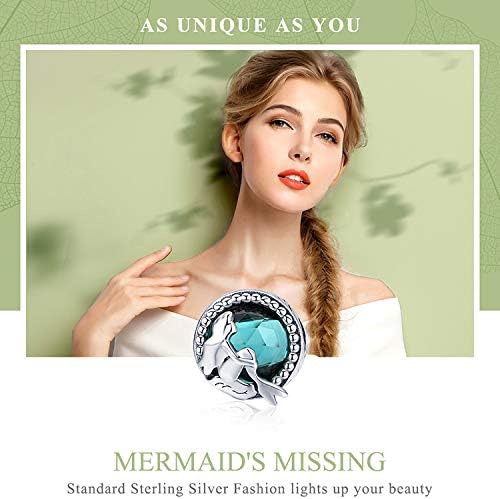 Bijoux Blu Mermaid Underwater 925 Sterling Silver Mermaid's Missing Round Charms Beads fit Women Bracelets Necklaces DIY Jewellery Making - Image 3