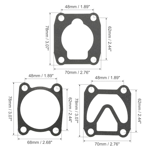 PATIKIL Pad Air Compressor Valve Plate Kit, Paper Replacement Compressor Parts, Black - Image 2