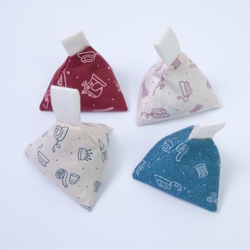 Lampstop 4 Pack Pattern Weights Fabric Sewing Weight, 4 x 120g Triangle Sachet Bags Paperweight for Writing Drawing Sewing
