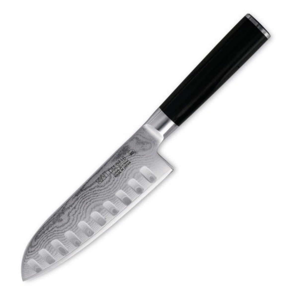 Kai Shun Classic Set de couteaux DM-​0718 Santoku Kullenschliff noir