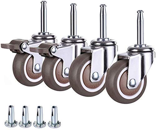 Roulettes de lit pivotantes silencieuses MU pour meuble de chambre et chaise de bureau