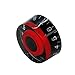 mxuteuk 4pcs Black and Red Electric Guitar Bass Top Hat Knobs Speed Volume Tone AMP Effect Pedal Control Knobs KNOB-S8