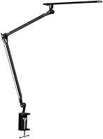 Vista 1 de UPLIFTDESK E7 LED Desk Lamp with Clamp - Adjustable 3 Color Modes, Dimmable Black Architect Light for Standing Desk, Home Office, Dual Monitor