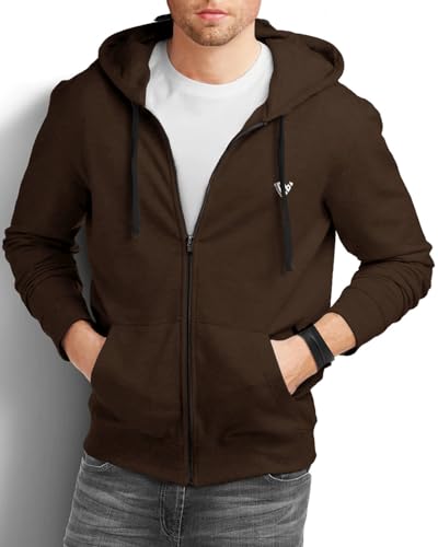 Image of EYEBOGLER Mens Hooded Neck Full Sleeves Regular Fit Solid Jacket