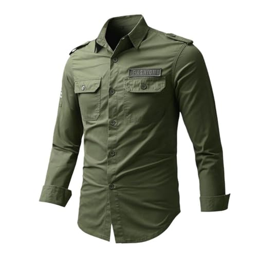 Camisa de algodón japonesa ajustada de manga larga con bordado exclusivo
