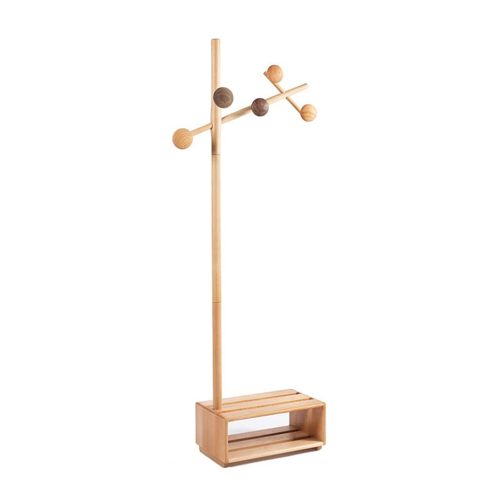 Porte-manteau créatif pour chambre sereine et garde-robe organisée en bois naturel