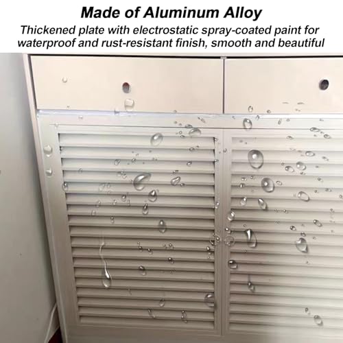 Cache-radiateur design en aluminium 90 x 60 cm - 5