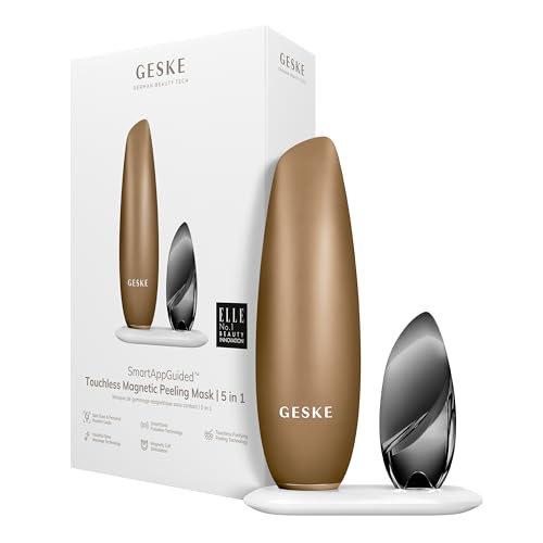 GESKE | Maschera peeling magnetica 5 in 1 SmartAppGuided™ | Maschera facciale magnetica | Rimuove le impurità | Maschera per il viso | Pulizia dei pori | Adatta a uomini e donne