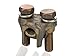 Tap Connector - Two-Bolt Bronze for Copper to Copper, 350MCM-4/0 str Main Wire Range, 350 MCM-4 sol Tap Wire Range