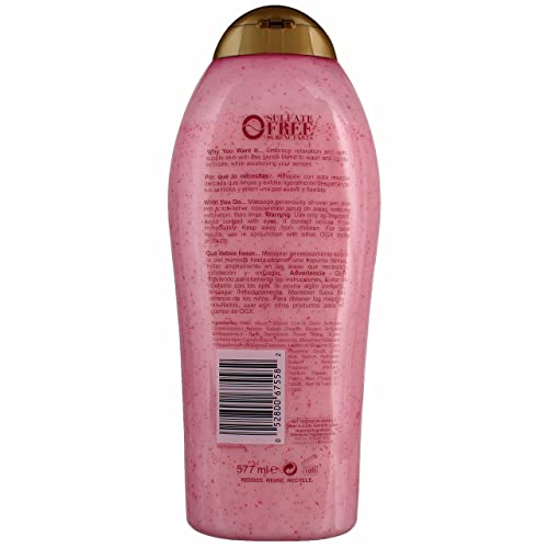 Ogx Body Scrub & Wash Rose Water & Pink Sea Salt 19.5 Ounce (577Ml) (Pack Of 3) #TOP4