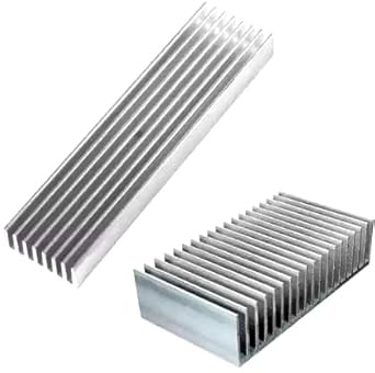 TRP TRADERS® Heat Sink, Aluminum Base Plate for 5W & 10W SMD, LED, Lamp Heat-Sink Radiator Cooling Fin for IC LED Power, DIY Projects - PACK Of 2 (Silver)