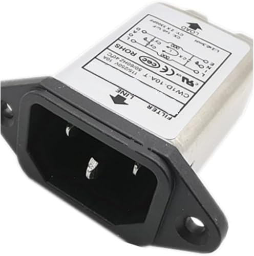 Prise secteur CW1D-10A-T contre les pannes de filtre 10A 6A