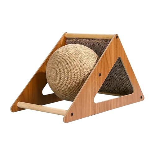 Pelota rascadora para gatos, juguete para aliviar el aburrimiento para gatitos, bola rascadora interactiva para mascotas pequeñas, entrenamiento de entretenimiento en el hogar, ejercicio, gatito