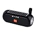 Produktbild WUBAILI Solar Bluetooth Lautsprecher, Tragbare Säule Drahtlose 3D Stereo Musik Surround Solar Power Bank Wasserdichter Außenlautsprecher,Schwarz