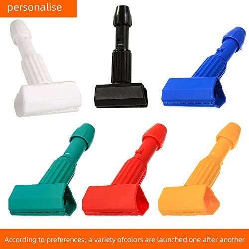 Image of Commercial Mop Clamps-Quick Change Head Mop Handle -Heavy Duty Mop Head Replacement Holder Change Mop Handle -Commercial Gripper Mop Wet Mop Handle (KL-ZJ-RED)