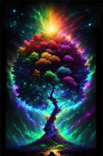 5D DIY Diamant Painting Kit Complet Arbre Strass Point de Croix G247
