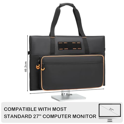 Monitor bolsa de transporte negro funda protectora maletín pantallas ordenador 3