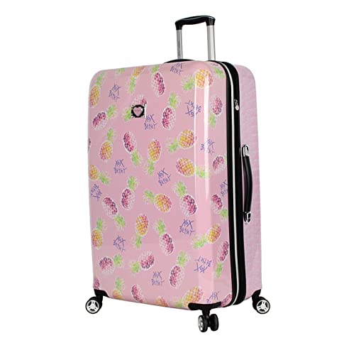 Betsey Johnson Designer 20 Inch Carry On - Expandable (Abs + Pc) Hardside Luggage - Lightweight Durable Suitcase With 8-Rolling Spinner Wheels For Women (20In, Colada) #TOP2