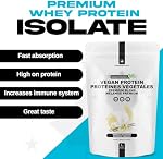 Canadian Protein Végétaux Protein Mélanger la poudre 22g de produits végétaux Protein Vanilla aromatisé séance d'entraînement boisson de récupération 1 kg de pois Protein Isolé, Riz brun Protein et le chanvre Protein
