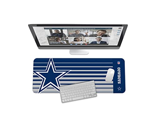 Image of SOAR NFL Unisex Multifunctional Desk Mat for Desktop, (31.5 inchx12 inch) - Ultra Soft Fabric with Non-Slip Rubber Backer - Water Resistant & Durable Nylon Stitching - Officially Licensed NFL, Desk Pad