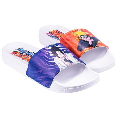 Odd Sox - Naruto Shippuden Slides - Officially Licensed Unisex Slip-On Sandals - Naruto & Sasuke3
